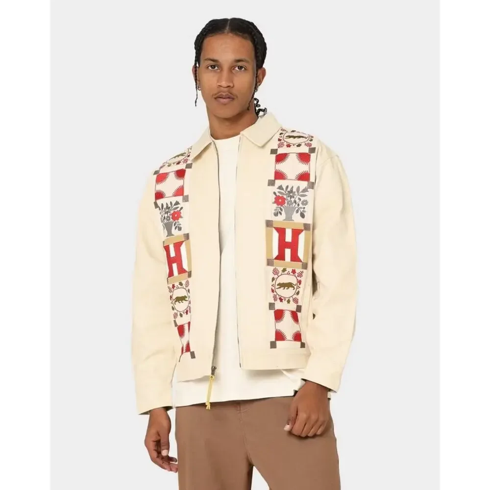 Honor The Gift Men's Hawthorne Patchwork Embroidered Canvas Box Fit Jacket